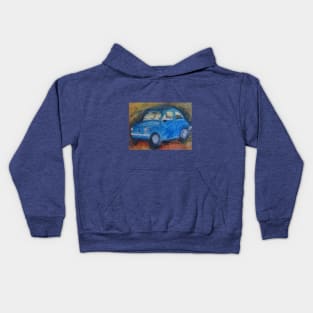 Sky blue Fiat500 - 1 Kids Hoodie